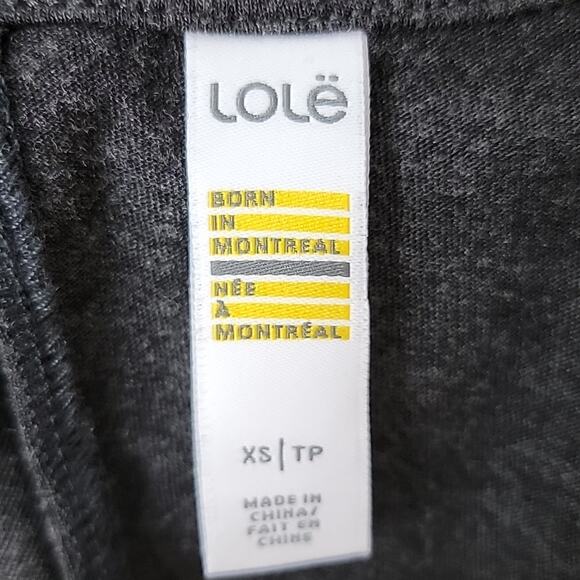 Lolë sleeveless casual tank long maxi dress with side slits dark gray XS | FLAW - Picture 8 of 13